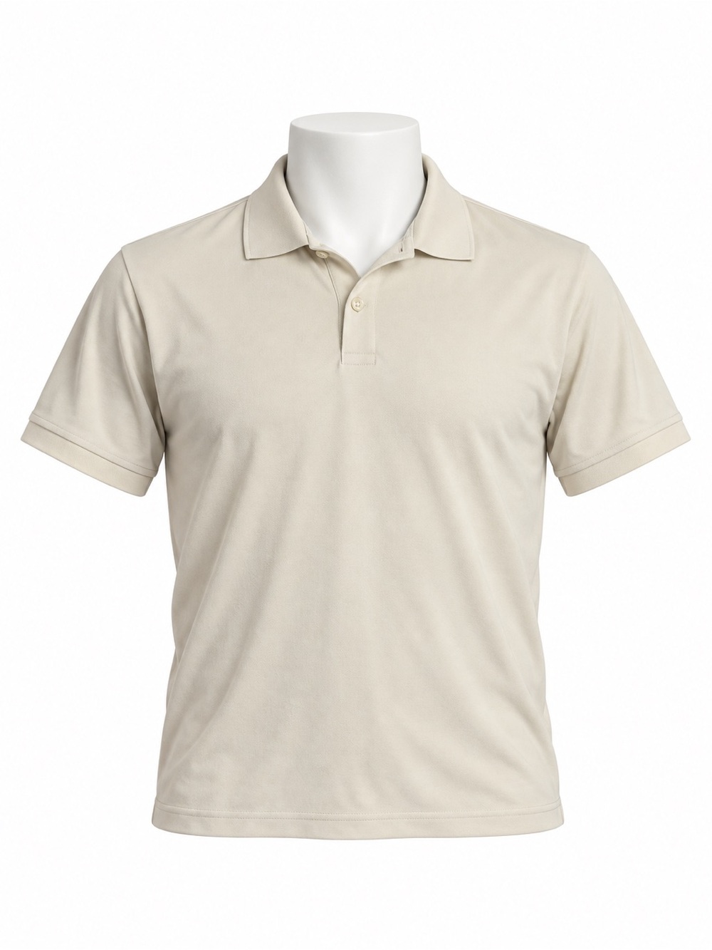Classic Men’s Polo Shirt in Cream
